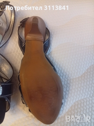 Елегантни дамски сандали естествена кожа/,лак,тъмносини ., снимка 5 - Дамски елегантни обувки - 52022751