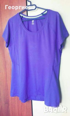 Спортна лилава тениска, голям размер👕🍀L,XL👕🍀арт.597
