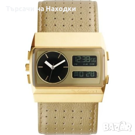 Мъжки часовник Vestal Monte Carlo Leather Gold златист кожен, снимка 3 - Мъжки - 50928540
