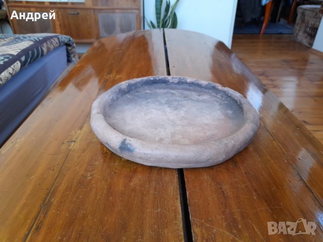 Стара керамична подница,сач