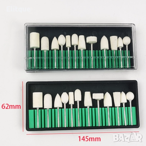 Комплект полиращи накрайници за електрическа пила 12 броя в кутия, снимка 7 - Други - 52894976