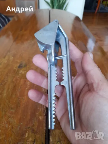 Стара алуминиева преса за чесън #20, снимка 2 - Други ценни предмети - 47868378