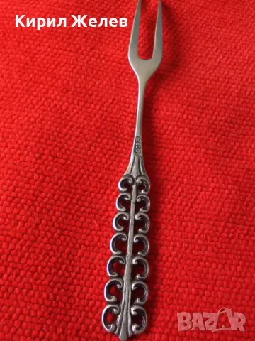 Стара НЕМСКА АЖУРНА КОЛЕКЦИОНЕРСКА ДЕСЕРТНА СРЕБЪРНА ВИЛИЧКА МАСИВНО СРЕБРО 800 ПРОБА 42993, снимка 14 - Колекции - 44317137