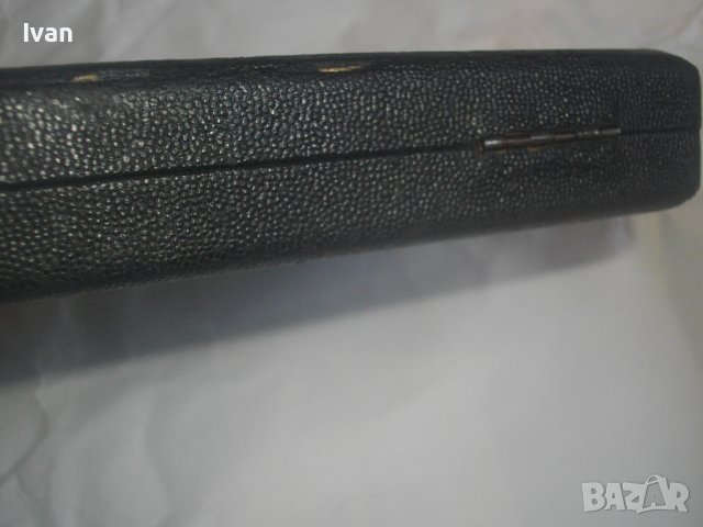 Старинна Кутия За Шублер - Дървена с Кожа и Метални Копчалки-330х110х25мм-Немска, снимка 9 - Антикварни и старинни предмети - 44183957