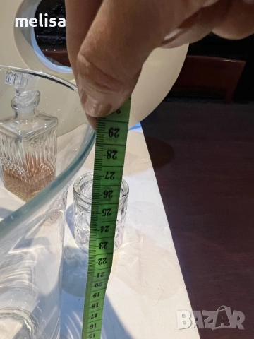 Стъклена ваза , снимка 4 - Вази - 52164728