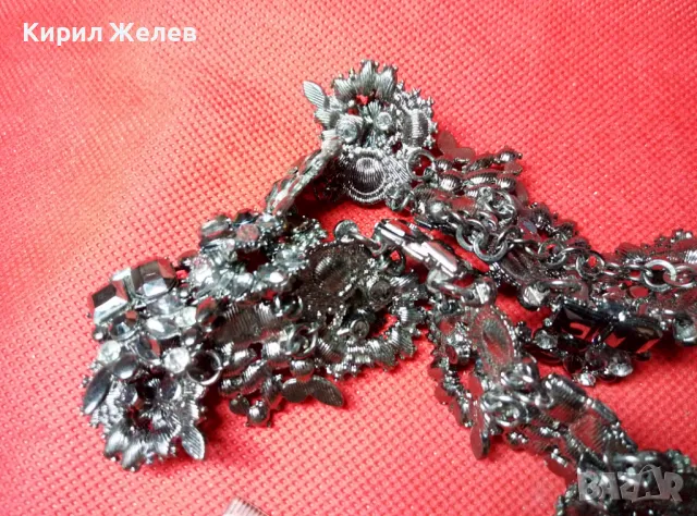 ЕФЕКТНА АР НУВО СТИЛ КРИСТАЛНА ОГЪРЛИЦА НАКИТ УКРАШЕНИЕ 47322, снимка 11 - Колиета, медальони, синджири - 47296231