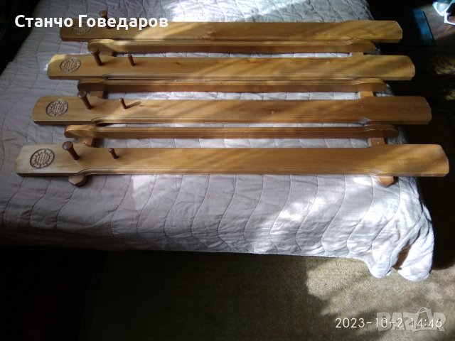 НОВА стенна дървена закачалка за дрехи . При вземане на място във Варна 150 лв . , снимка 2 - Закачалки - 42403968