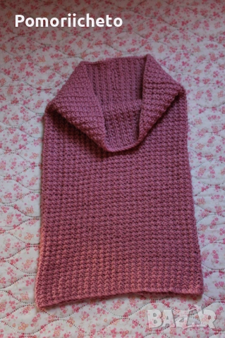 Плетен шал тип яка, снимка 2 - Шалове - 54128029