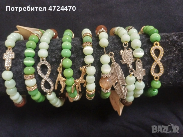 Ръчно изработени гривни със специални камъни ✨