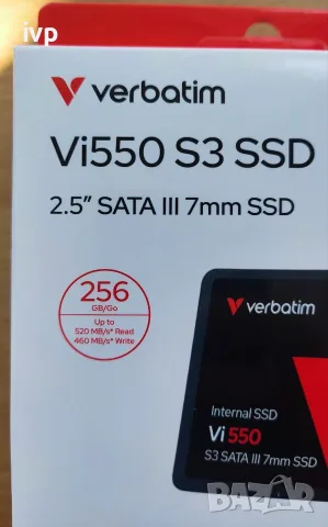НОВ SSD VERBATIM VI550 S3 2.5" 256 GB , снимка 3 - Твърди дискове - 55768143
