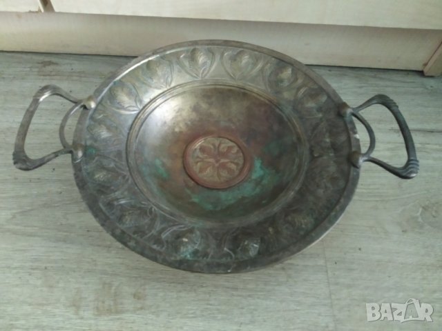 стара метална купа,фруктиера арт нуво