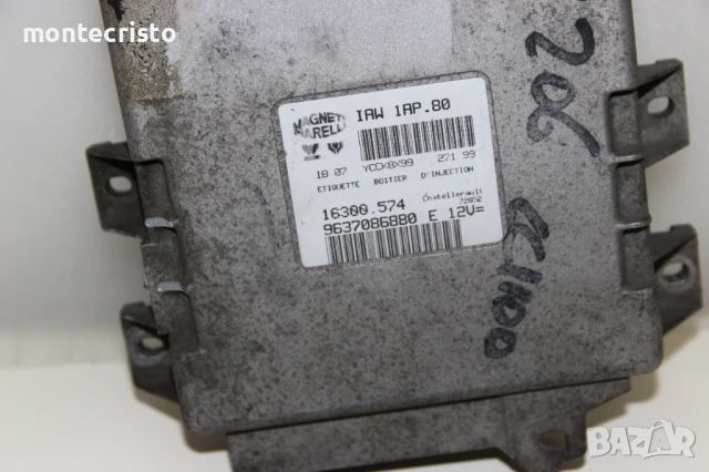 Моторен компютър Peugeot 206 (1998-2009г.) 9637086880 / IAW1AP80 / IAW 1AP.80 / 9637086880E, снимка 2 - Части - 51144052