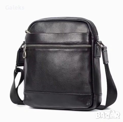 Мъжка елегантна, черна бутикова чанта /Селектирана естест. кожа -7% Промоция!, снимка 11 - Чанти - 53246669