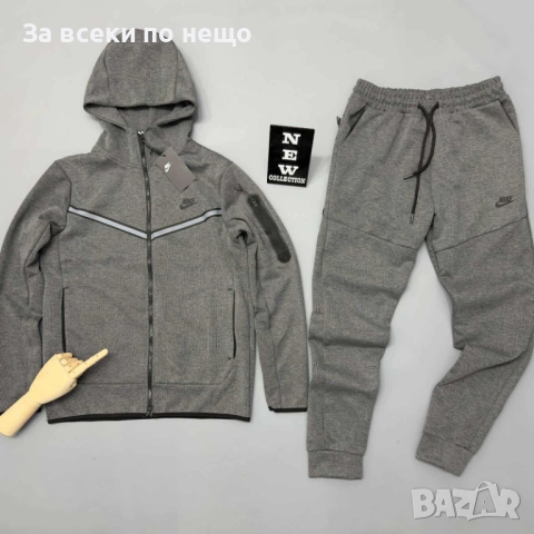 Nike Мъжки Тъмно Сив Спортен Комплект🔝Мъжки Спортен Екип В Тъмно Сив Цвят Найк Код I_3