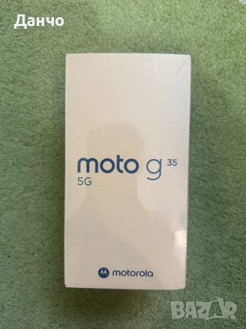 Чисто нов телефон Motorola moto g35-Midnight Black+подарък слушалки