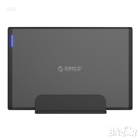 Orico кутия за диск Storage - Case - 3.5 inch Vertical, USB3.1 Type-C, Power adapter, UASP, black - , снимка 1 - Външни хард дискове - 44783871