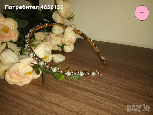 Диадеми с перли и кристали 4 €, снимка 3 - Аксесоари за коса - 56543736