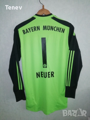 Bayern Munich Neuer Adidas оригинална тениска фланелка екип Байерн Мюнхен вратарски Нойер 