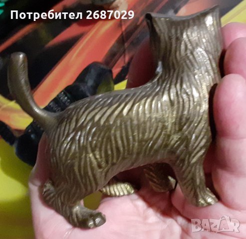 котка и лъв метал бронз месинг фигура статуетка , снимка 3 - Статуетки - 31488773