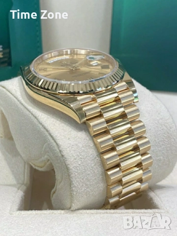 Rolex Day-Date 40mm Yellow Gold 18K Champagne Automatic Мъжки / Унисекс Различни Варианти, снимка 7 - Мъжки - 54047730