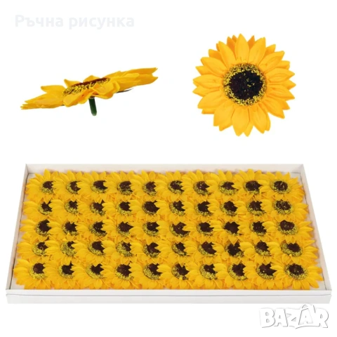 Декоративни рози, карамфили,орхидея и други цветя  от пластичен сапун, снимка 4 - Декорация за дома - 49888646