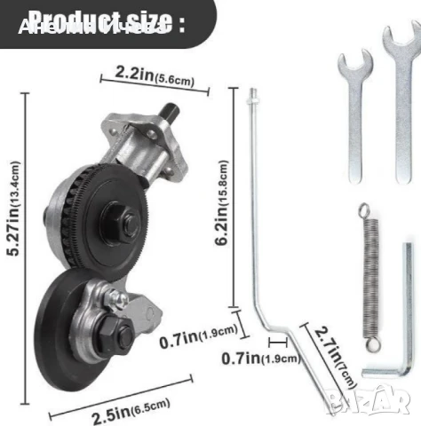 Универсална приставка за рязане на ламарина за бормашина , снимка 3 - Бормашини - 50811466