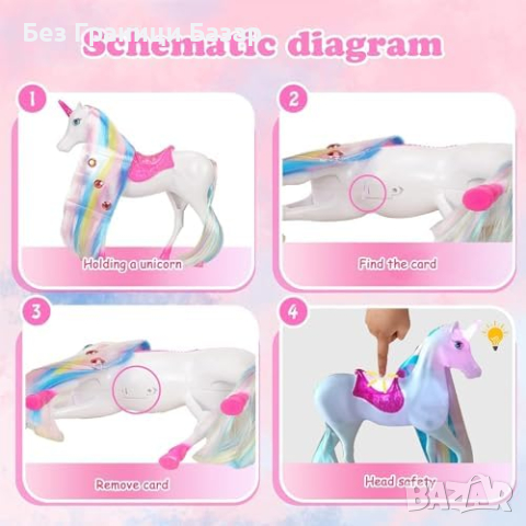 Нови Магически Светещ Еднорог и Принцеса Кукла Играчка за Момиче, снимка 9 - Кукли - 44583127
