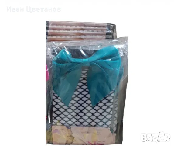 Къси чорапи от черна мрежа, с панделка, снимка 4 - Други - 49353233