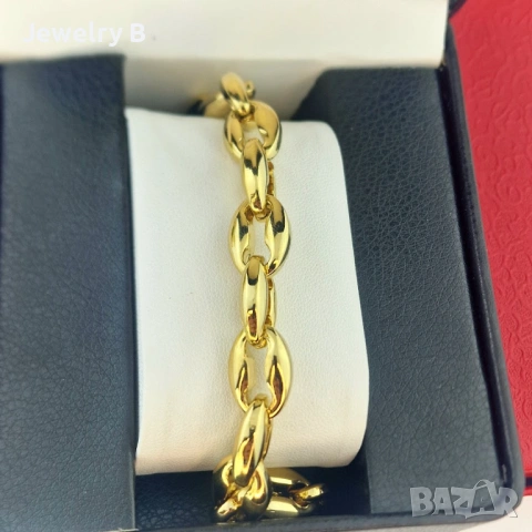 Мъжка гривна с позлата