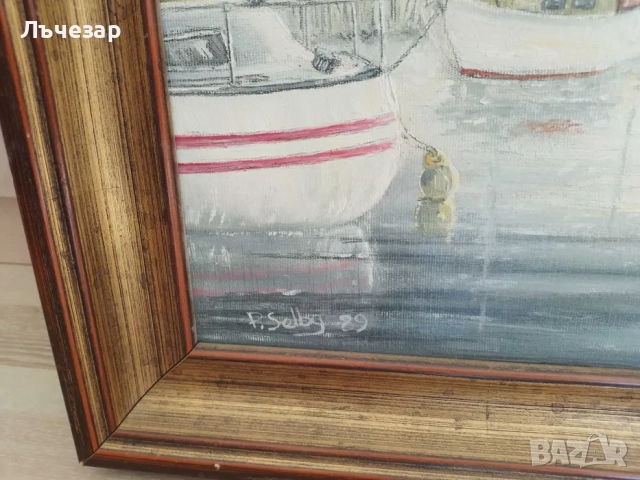 Картина маслени бои на P.Selby, снимка 3 - Картини - 52380062