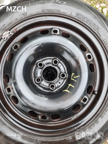 тенекиени джанти с гуми летни , снимка 9 - Гуми и джанти - 54059866