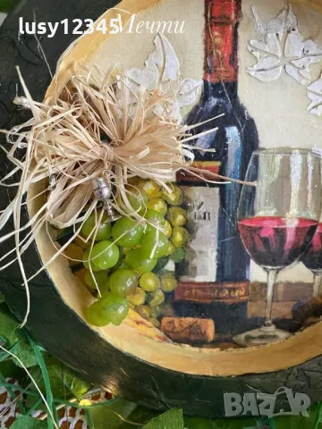 Кръгла рамка-Вино!, снимка 3 - Декорация за дома - 49394205