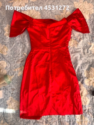 Къса чървена рокля , снимка 2 - Рокли - 52594388