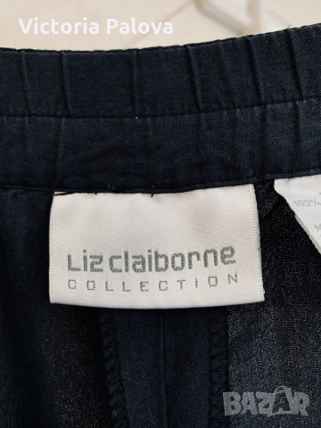 Плътен копринен панталон LIZ CLAIBORNE COLLECTION, снимка 3 - Панталони - 34252993