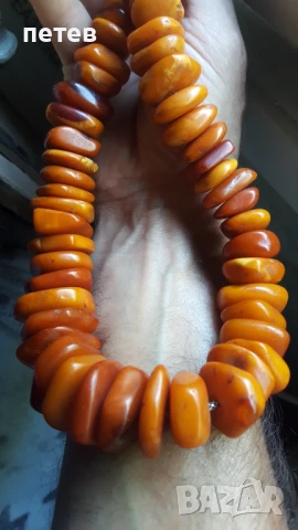 Кехлибар. Кехлибарен гердан., снимка 7 - Антикварни и старинни предмети - 51148015