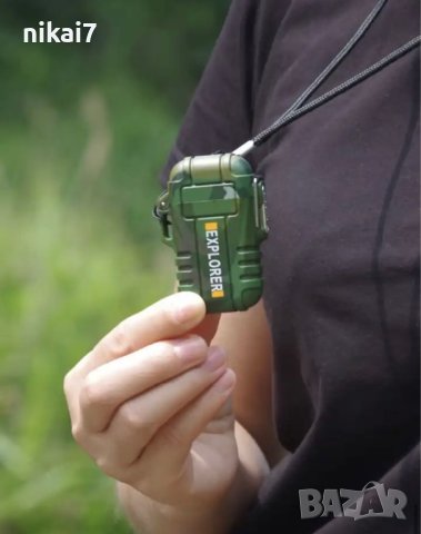 запалка ветроустойчива Explorer водоустойчива без пламьк импулсна, снимка 4 - Други - 42101707