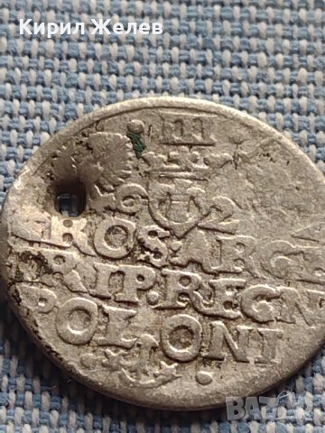 Сребърна монета 3 гроша 1622г. Сигизмунд трети Полша 28456, снимка 7 - Нумизматика и бонистика - 42900023
