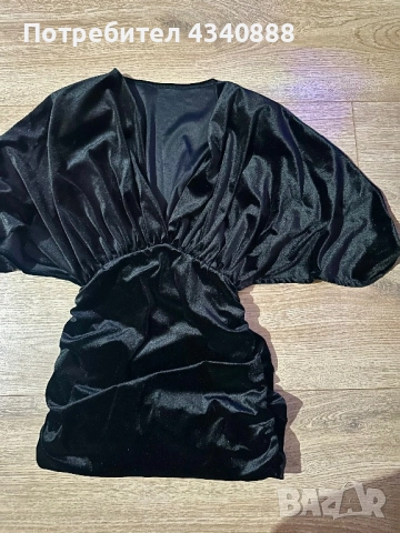 Дамска кадифена рокля, снимка 5 - Рокли - 52860509