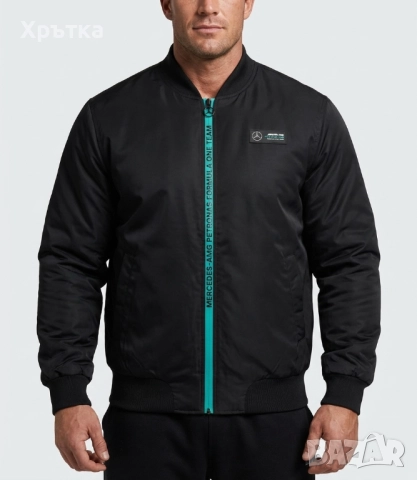 Mercedes AMG F1 Padded Bomber - Оригинално мъжко яке 