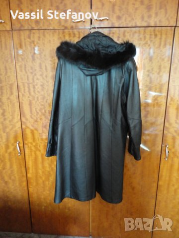 Дамско кожено палто, снимка 8 - Палта, манта - 34434800