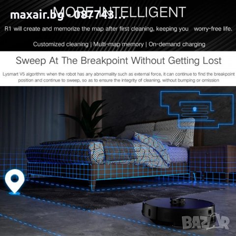 Xiaomi LYDSTO R1 Pro - бял * Гаранция 2 години * Безплнатна доставка, снимка 9 - Прахосмукачки - 40143293