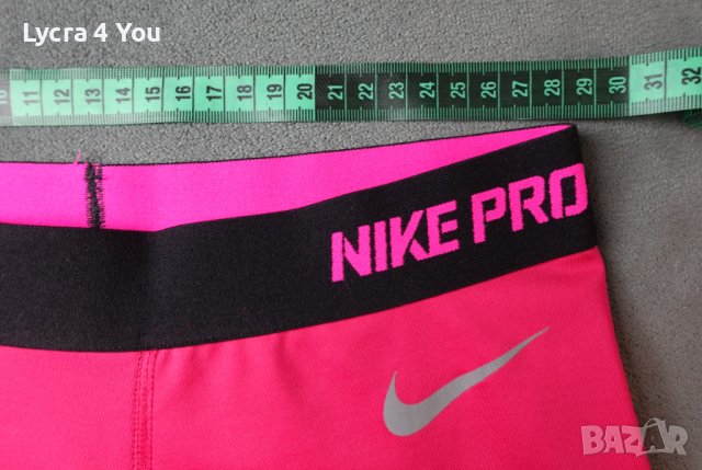 Nike Pro S цикламен дамски клин 7/8ми, снимка 9 - Клинове - 42393942