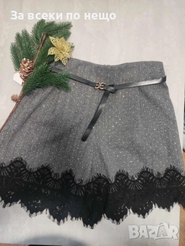 Дамска Къса Пола С Коланче - Налични Различни Цветове Код I_231, снимка 3 - Поли - 52843922