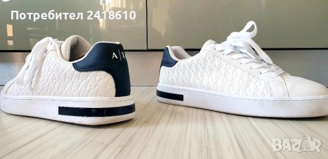 Armani Exchange A/XLeather Mens Size 42/26.9см ОРИГИНАЛ! Мъжки спортно - елегантни обувки естествена, снимка 5 - Кецове - 53746636