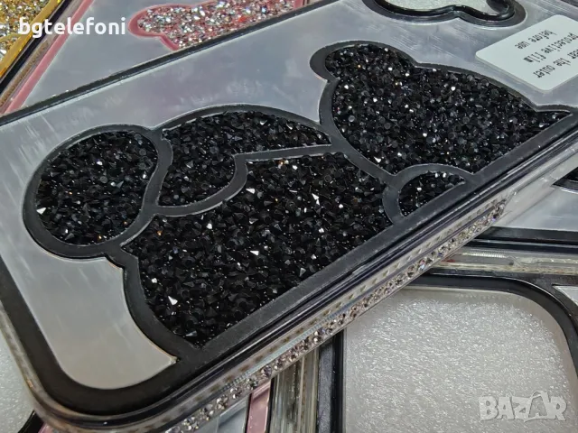 iPhone 16,16 Pro,16 Pro Max луксозни блестящи гърбове Teddy Bear, снимка 5 - Калъфи, кейсове - 47284897