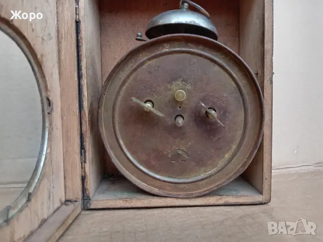 Будилник Mauthe FMS старинен часовник 20те 30те Германия, снимка 10 - Антикварни и старинни предмети - 47915061