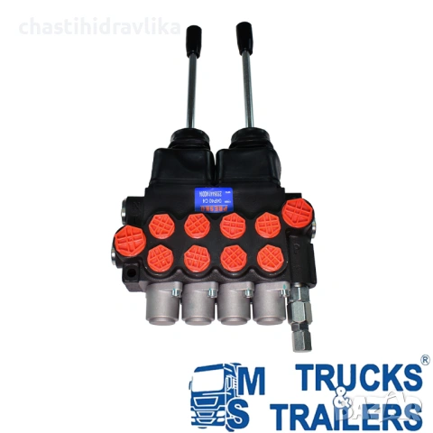 Хидравличен разпределител PRESKO 4-секции 40л + 2x джойстик