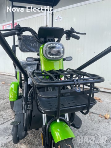 Електрическа Tриместна Tриколка С Таван X1 1500W Green Nova Electric, снимка 9 - Мотоциклети и мототехника - 39251214