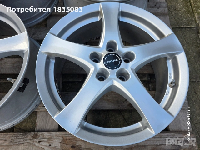 Лети джанти 17ки 5х114.3 Borbet, снимка 6 - Гуми и джанти - 53043950