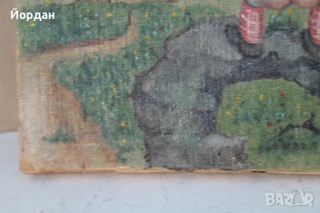 Стара маслена картина, снимка 6 - Картини - 48103128